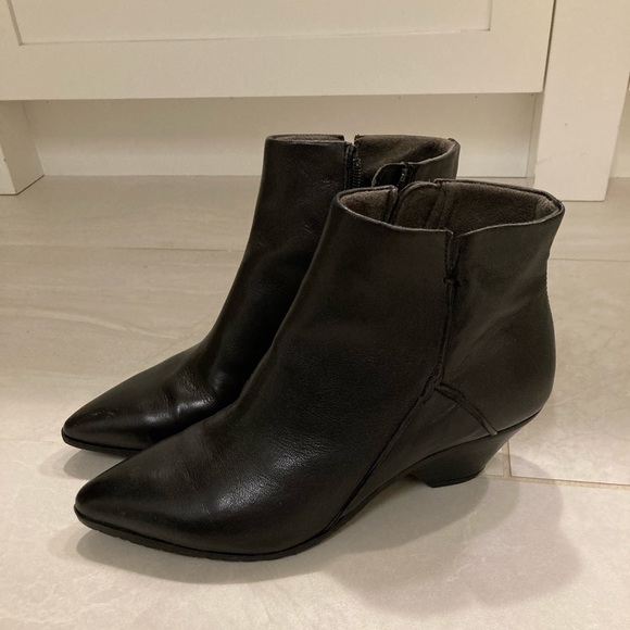Black Miss Mooz Ankle Boots - Picture 1 of 4